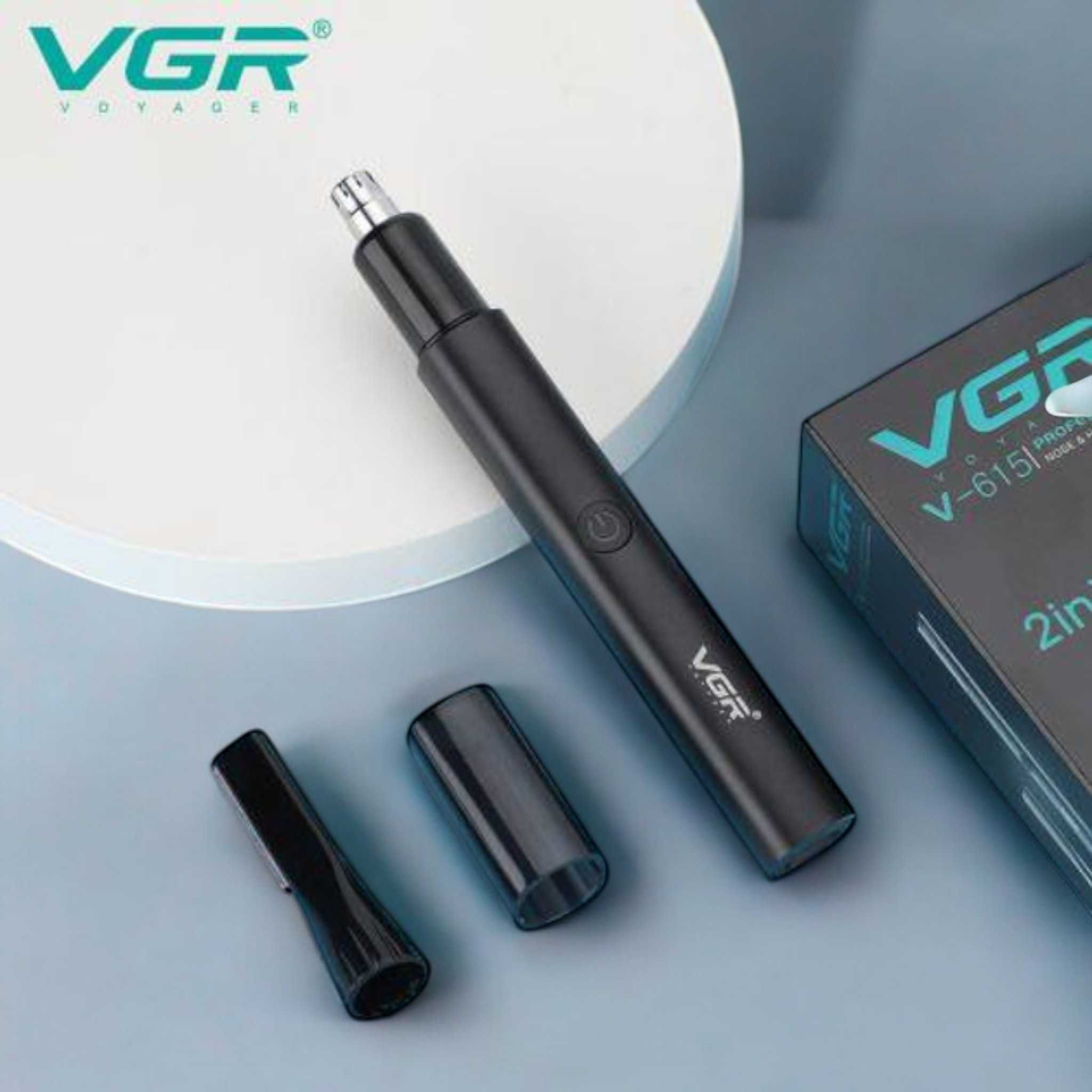 Триммер для носа и ушей VGR V-615Metal 2в1 Professional IPX4