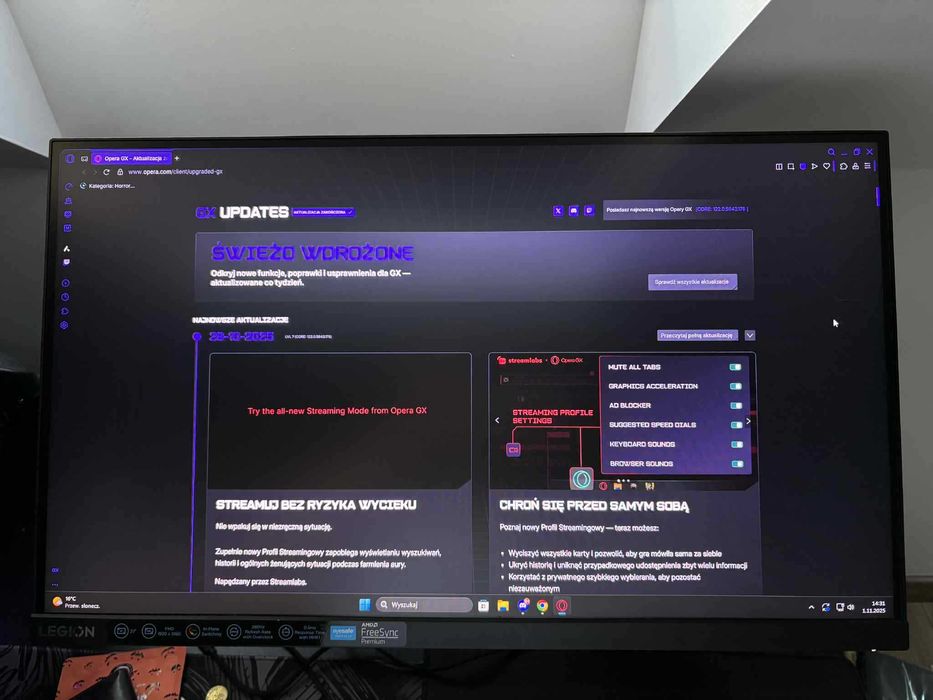 Monitor Lenovo Legion