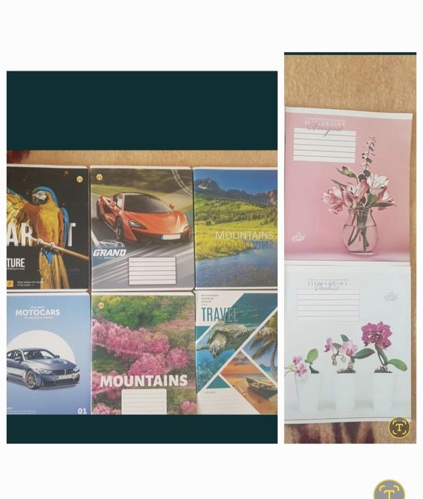 Канцелярия ручки, тетради