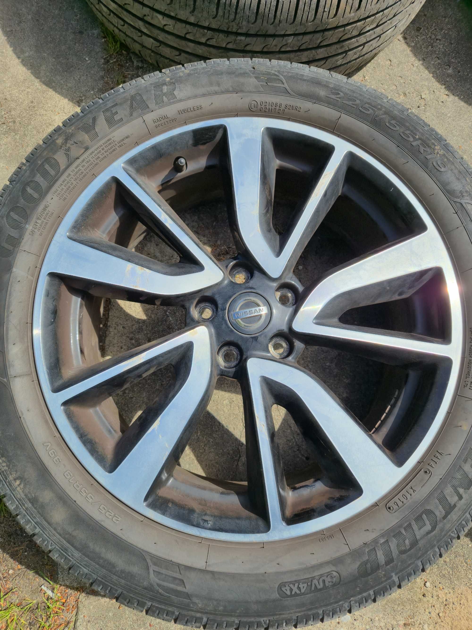 Koła felgi z oponami R19 Nissan X-Trail (T32 z 2016 r.)