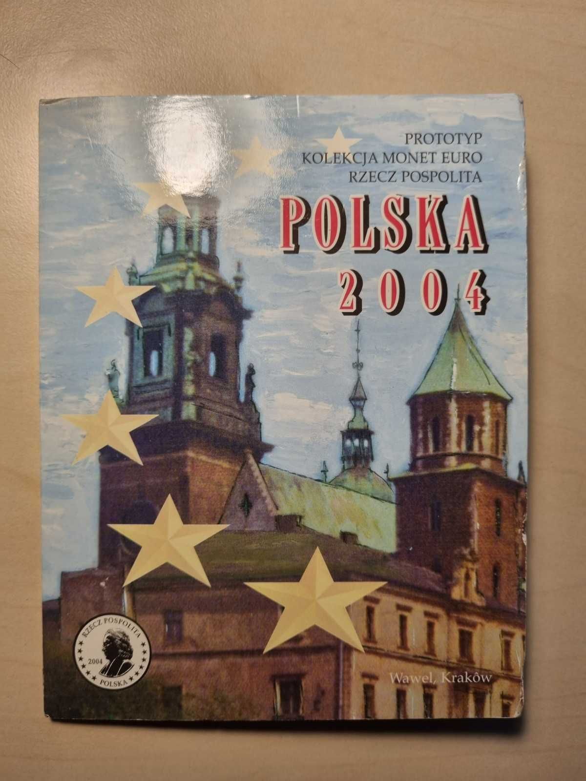 Zestaw monet komplet 2004 (Prototyp Euro) - POLSKA Papież Jan Paweł II