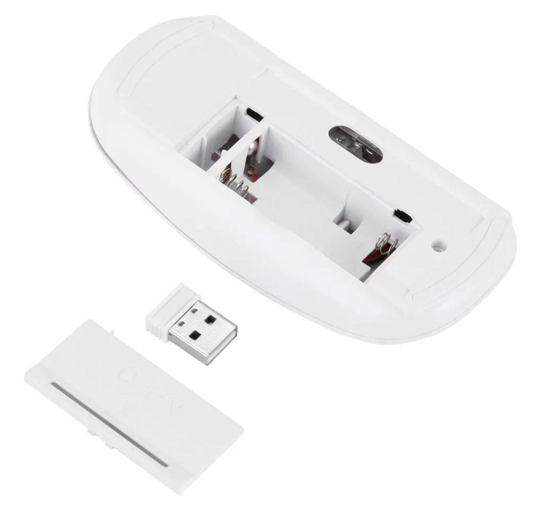 Rato wireless bluetooth, necessita de pilhas. Design ultrafino e elega