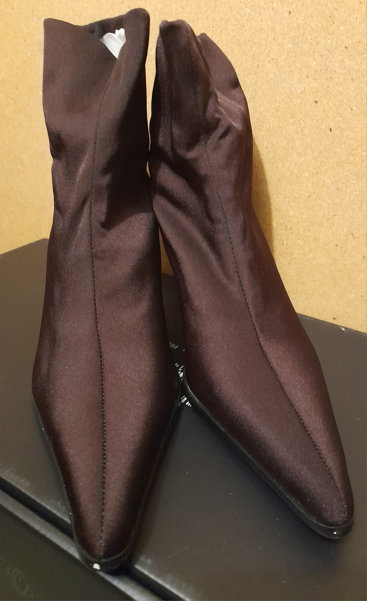 Botins Lycra Castanhas