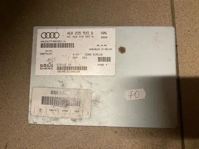 MODUŁ STEROWNIK RADIA AUDI A8 D3 4E0035593D