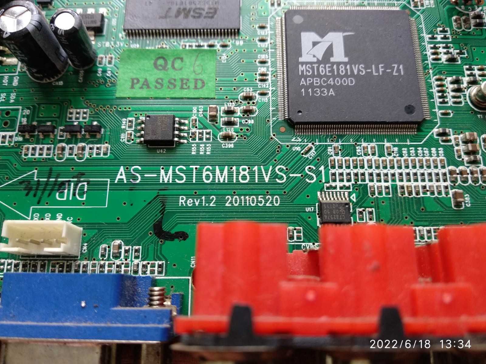 AS-MST6M181VS-S1, AY116L-4HF02 тв Rainford LCD TFT-3288TSA