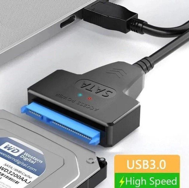 Кабель Адаптер USB 3.0 to SATA 3.0 до 6 Гб 30см для 2,5" HDD/SSD диско