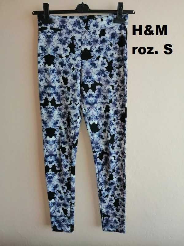 Legginsy w kwiatki H&M roz. S