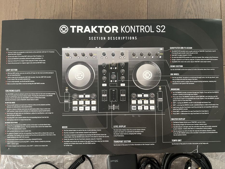 Продам DJ контроллер Traktor Kontrol S2 MK2 колонки, навушники