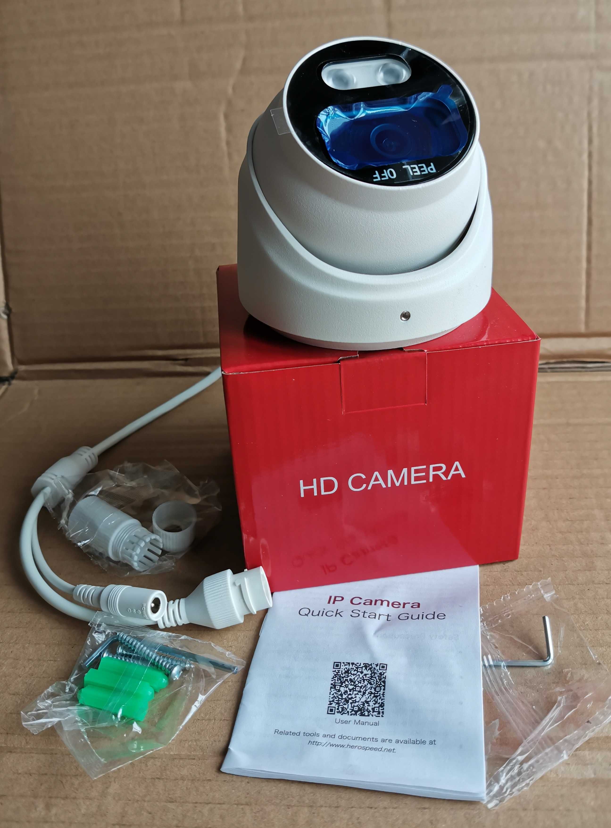 Новая IP видеокамера 2 Mp / PoE / 2.8mm / Onvif / Звук / Карта памяти