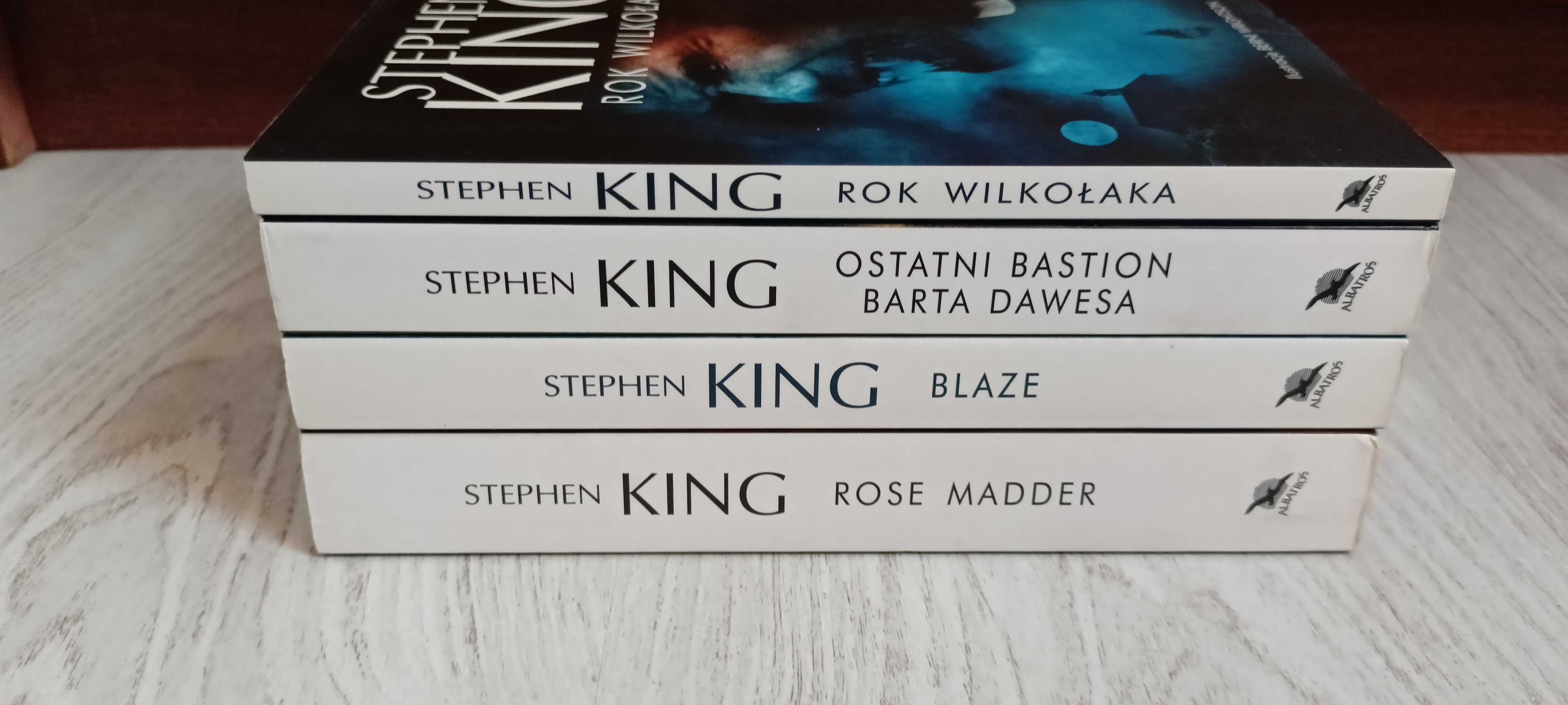 4x Stephen King Rok Wilkołaka Rose Madder Blaze Ostatni bastion Barta