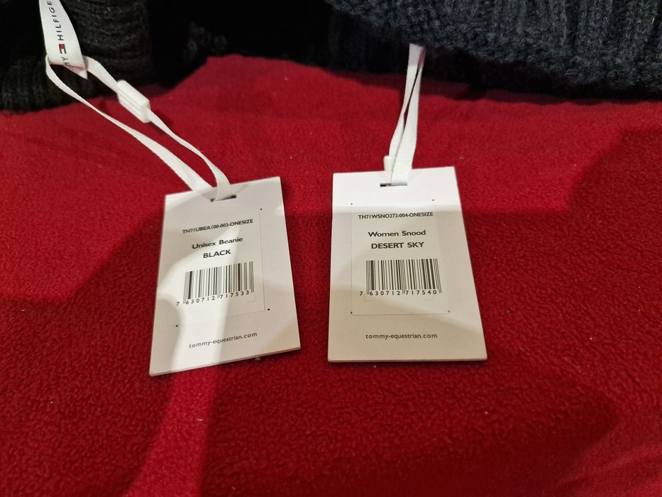 Tommy Hilfiger Equestrian czapka + Komin jeździecki do jazdy konnej