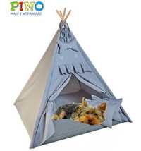 Tipi namiot legowisko budka dla psa z poduszkami PINO + Tabliczka imię
