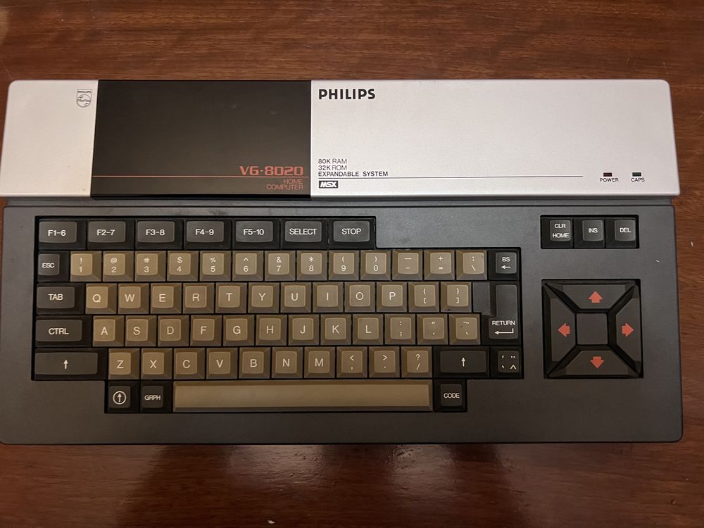 MSX Computador Philips VG 8020 + Monitor Philips VS0040