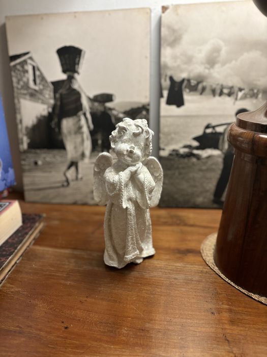 Estatueta Anjo com glitter