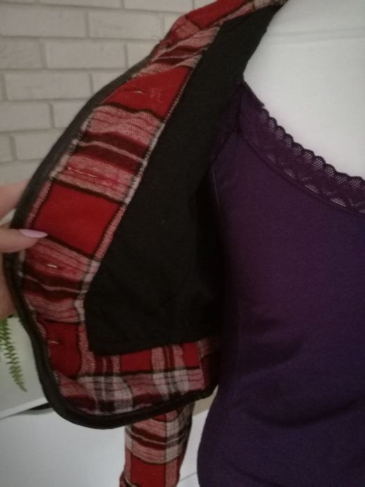 kurtka , katana w kratę