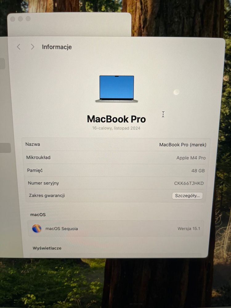 Apple Macbook Pro 16” M4 PRO 14- Core CPU + 20- CORE GPU/ 48GB /TB SSD