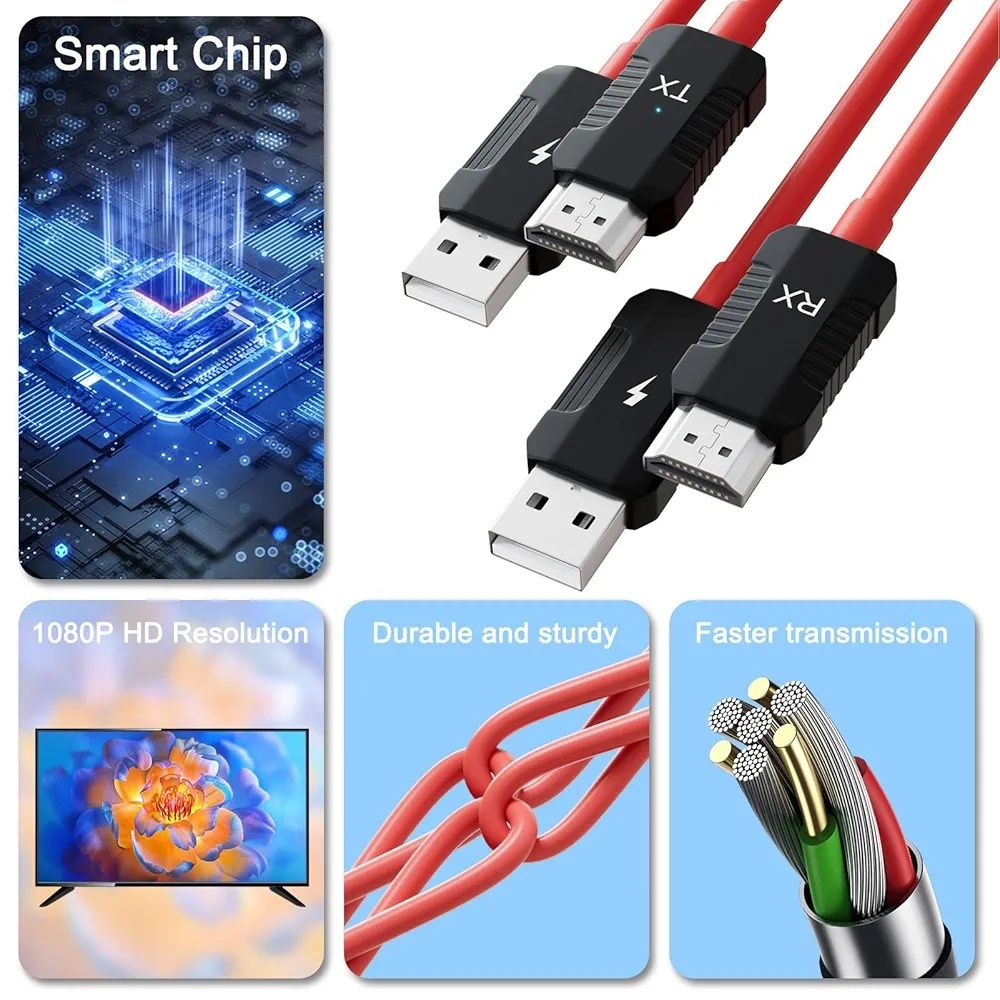 Bezprzewodowy nadajnik i odbiornik Hdmi odbicie lustrzane