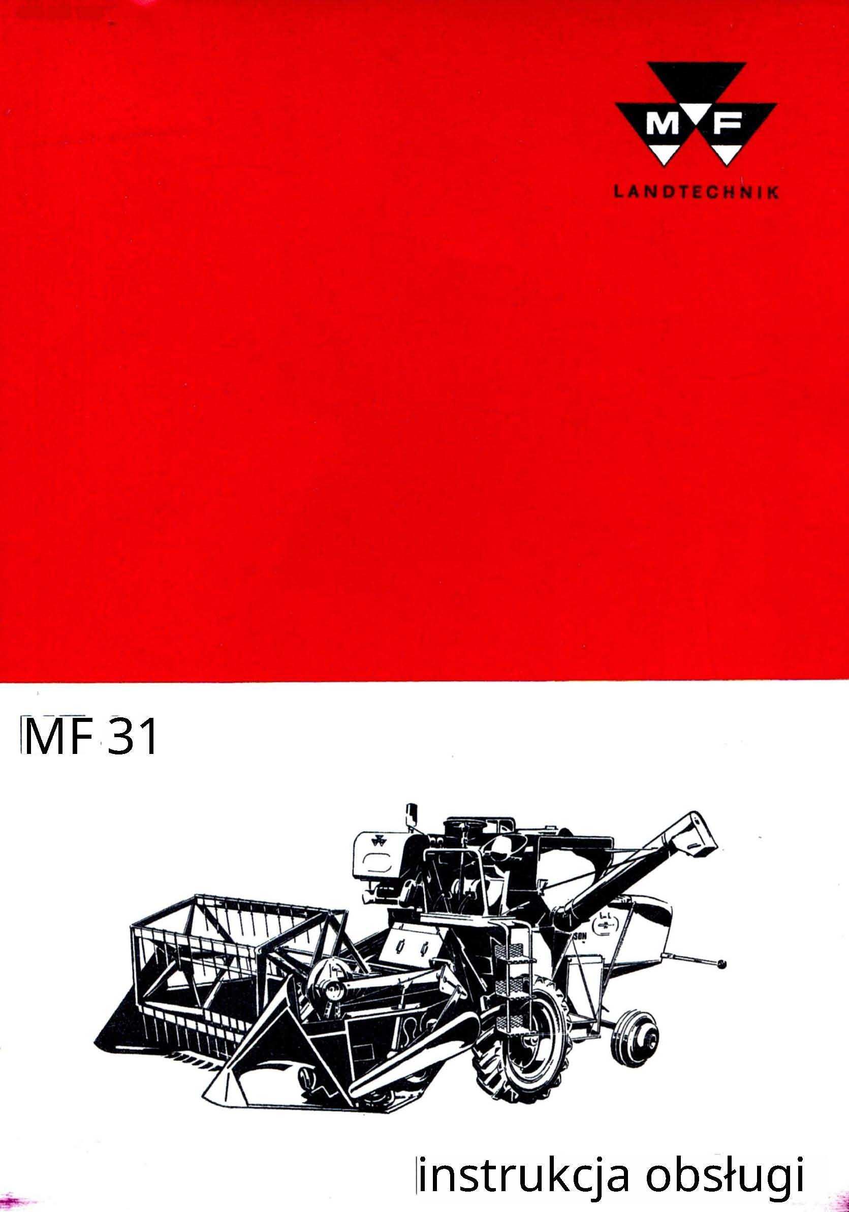 MF 31 Massey Ferguson 30 Instrukcja obsługi 1962-75