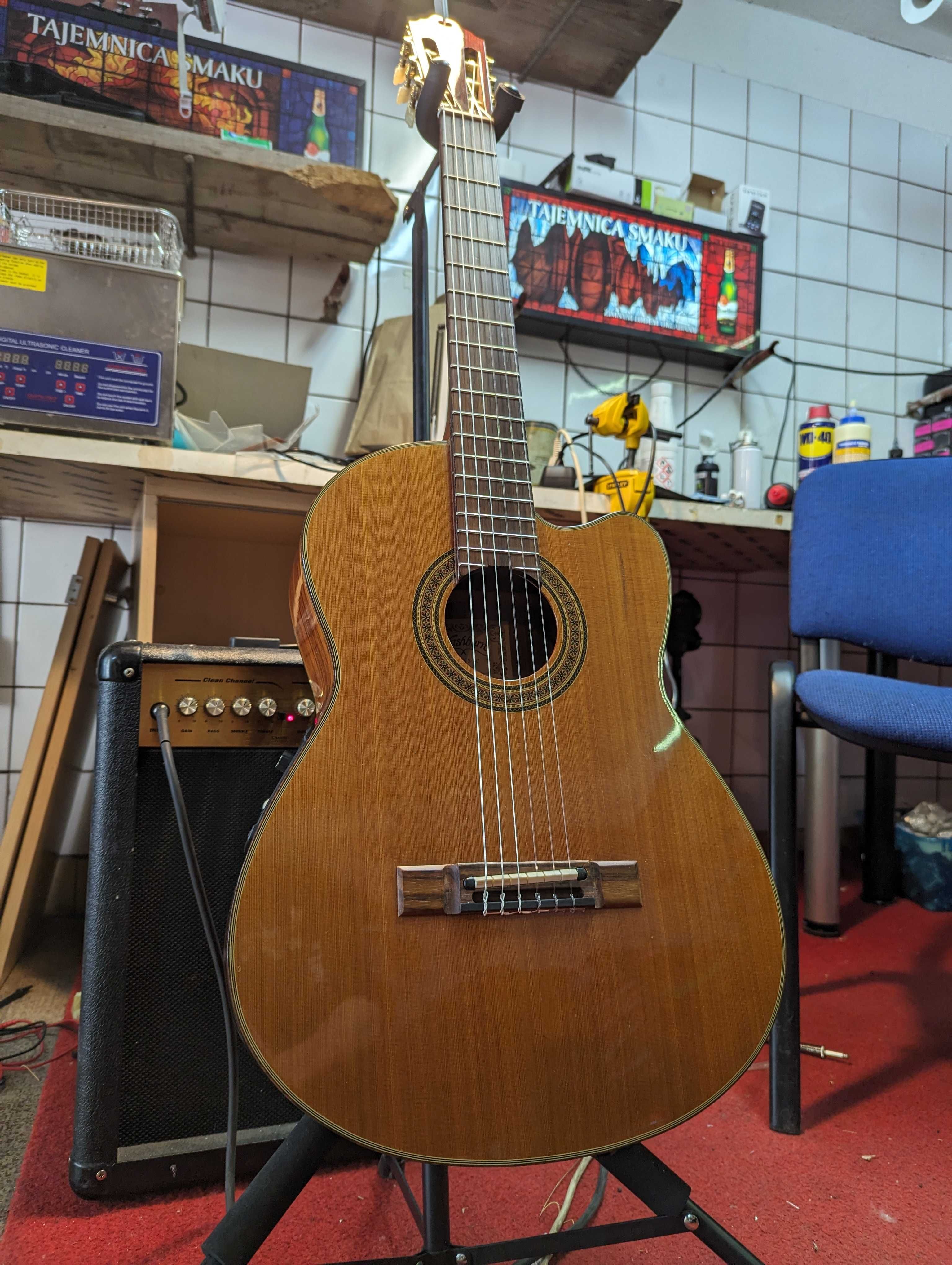 Gitara klasyczna Washburn C 84 SCE + hard case
