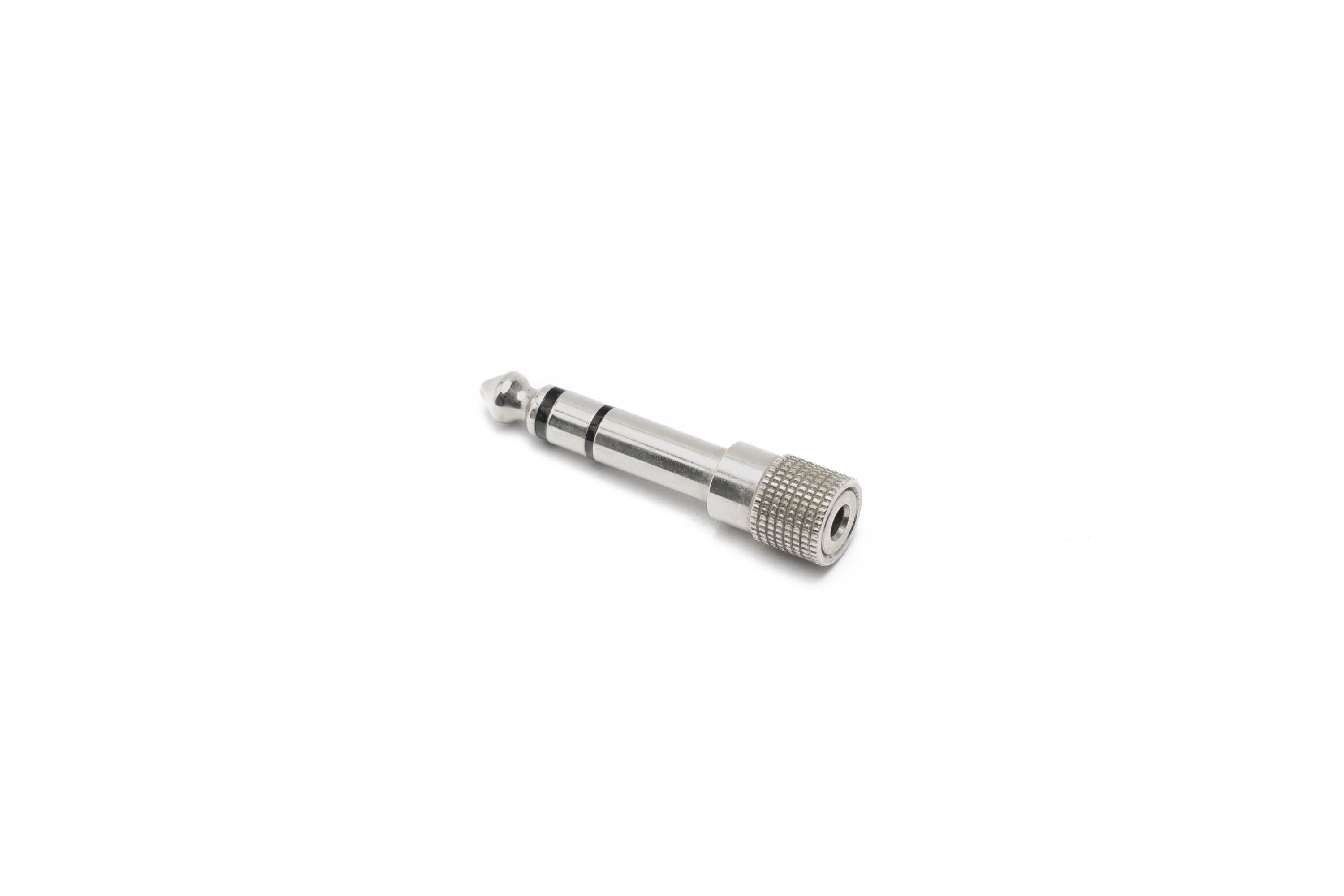 Adapter mini-jack 3,5 mm na Jack 6,3 mm srebrny