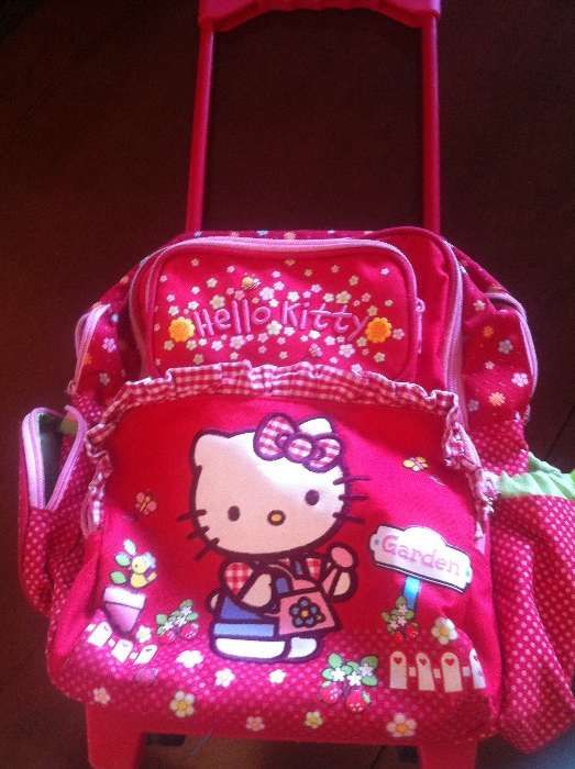 Mochila Troley Hello kitty vermelho