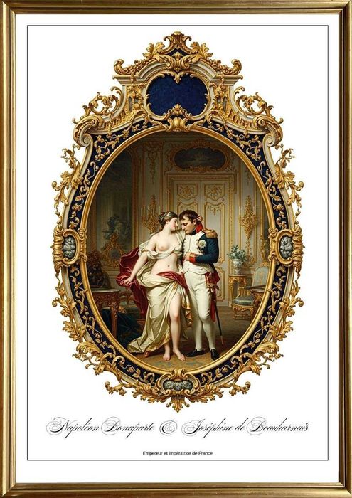 Napoleon Bonaparte & Joséphine de Beauharnais, XVIII w, wielkość A3