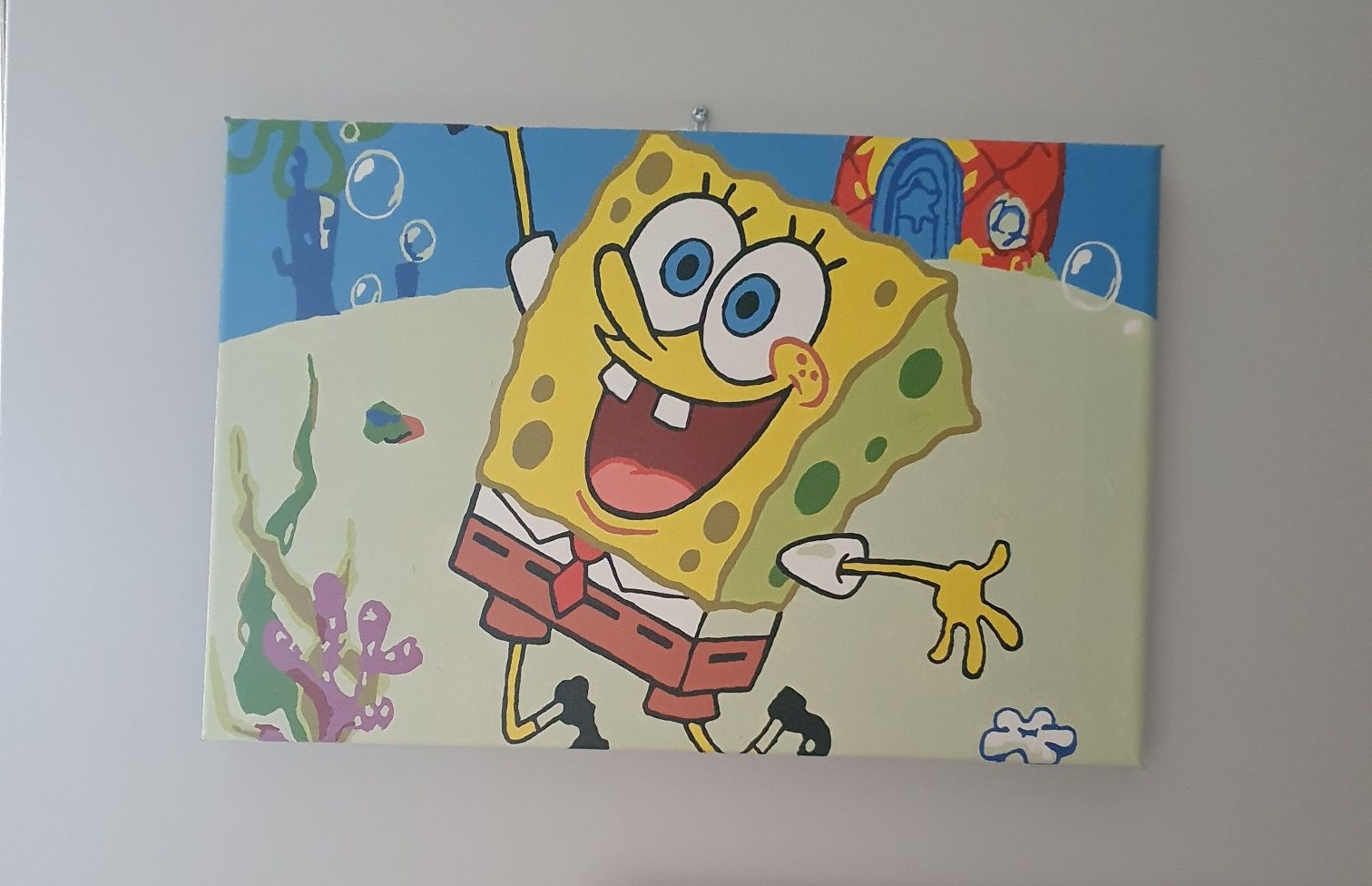 Obrazek 20x30 cm Spongebob na płótnie