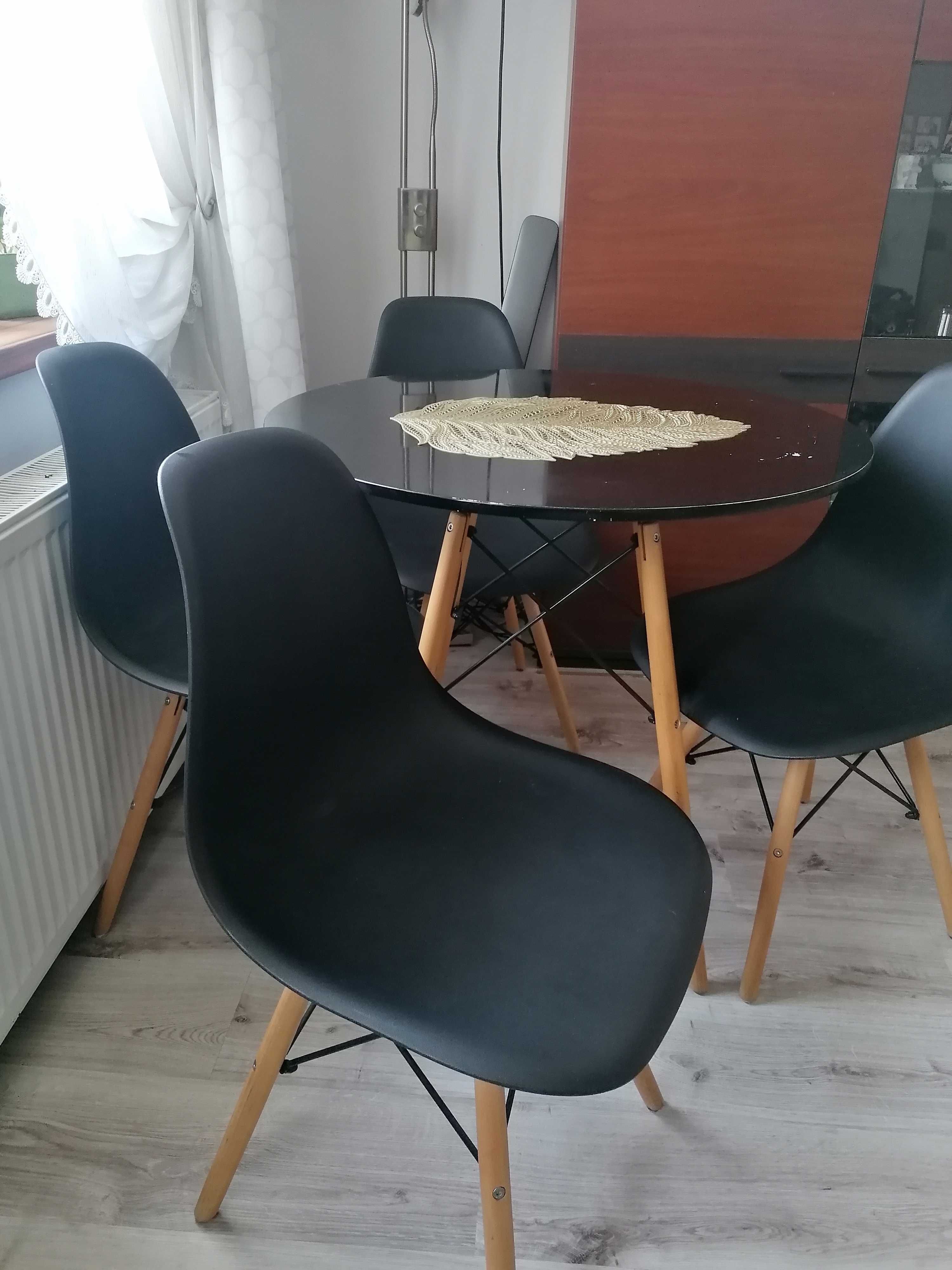 Stół i 4krzesła skandynawskie ENZO DSW