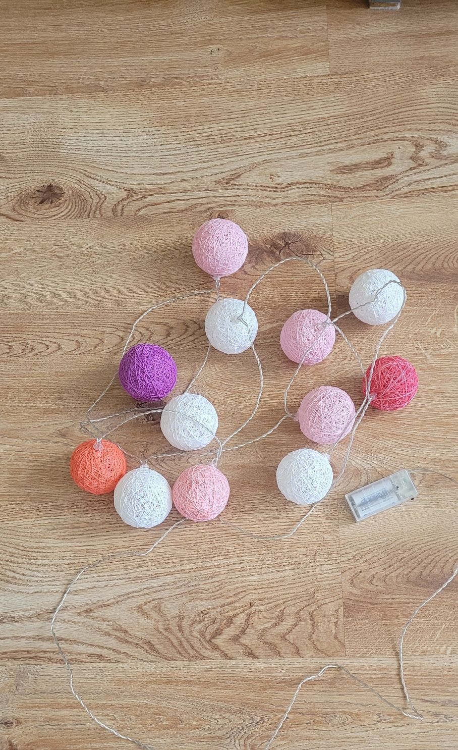Cotton balls lampki led