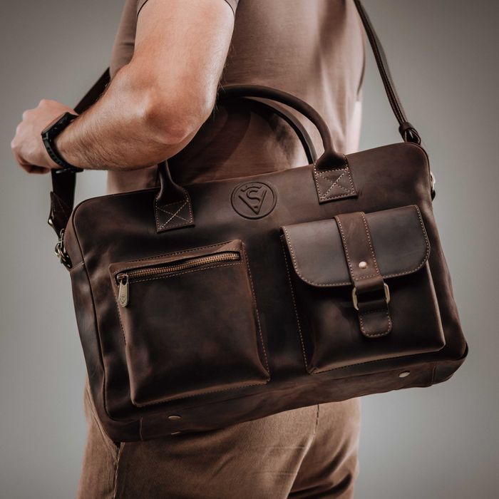 Портфель / дипломат из натуральной кожи VS075