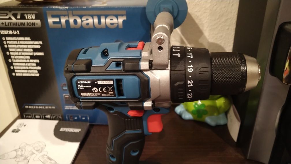 Wkrętarka udarowa Erbauer ECDT 18-Li-2. 120Nm.