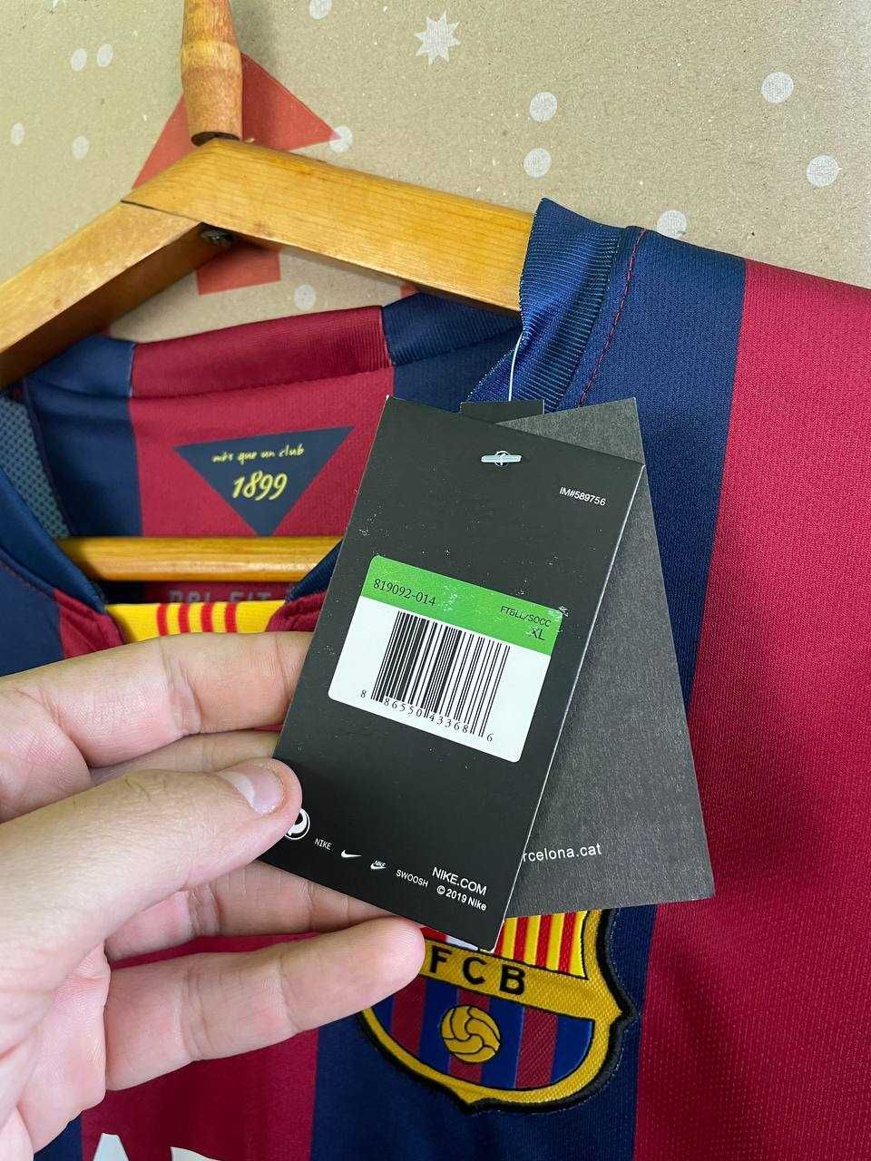 Нова футбольна футболка nike fc barcelona dri fit xl