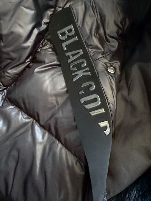 Kurtka zimowa Black Gold czarny Jenot kaczy puch S szelki Nowa