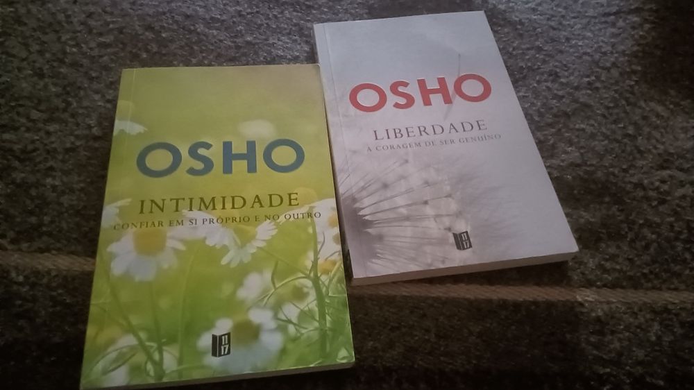 Livros Osho Títulos "Intimidade" e "Liberdade"