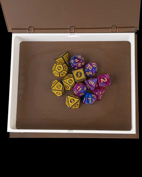 Dice Box Kodeks Zabójcy Luksusowe Pudełko na Kości 2w1 Idealne dla D&D