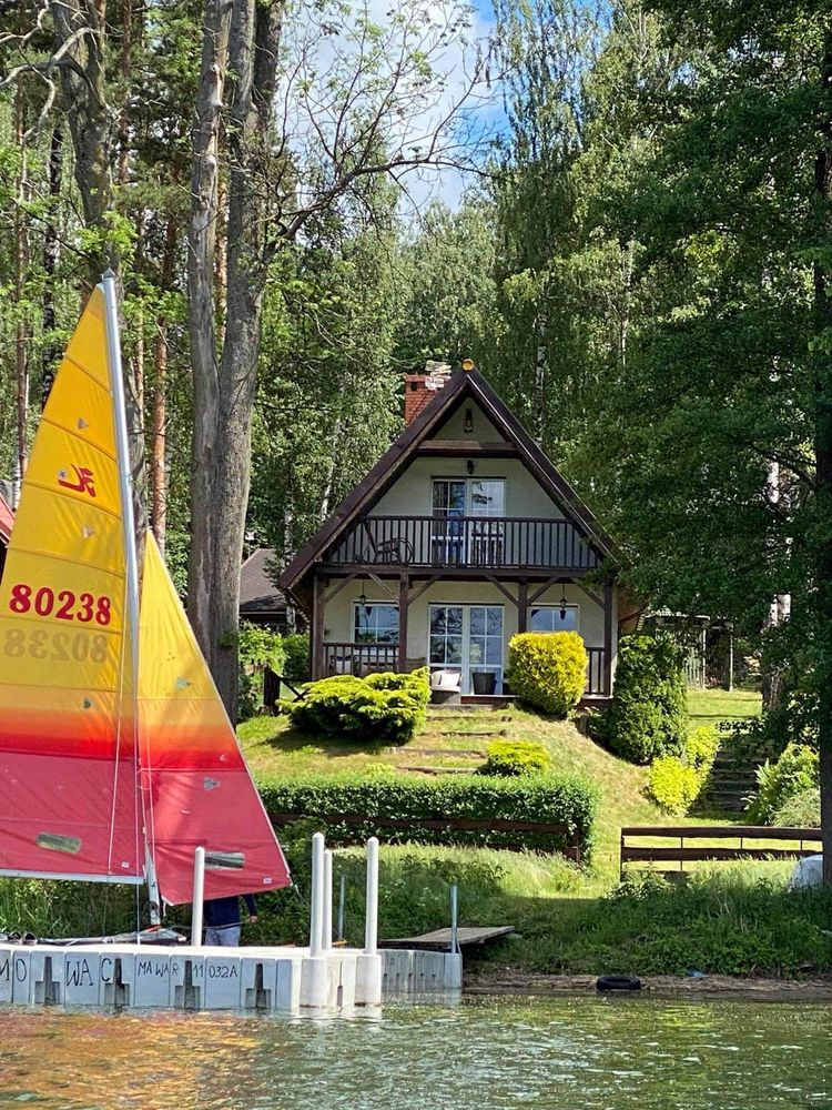 Domki nad jeziorem w pierwszej linii Mazury PROMO  2-9 sierpnia!!!