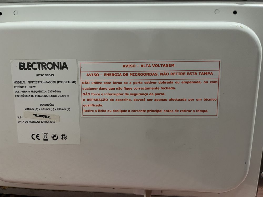 Microondas INOX para peças/reparação
