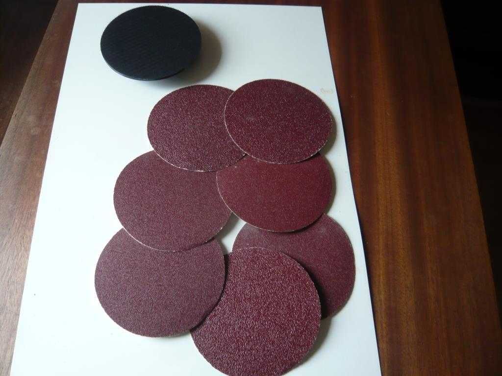 Prato velcro Wolfcraft e discos (rebarbadora 125 mm)