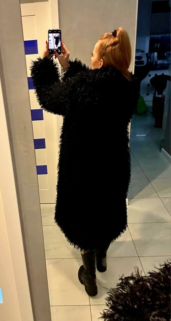 Futro naturalne lama długie rozm 2xl XXL 44