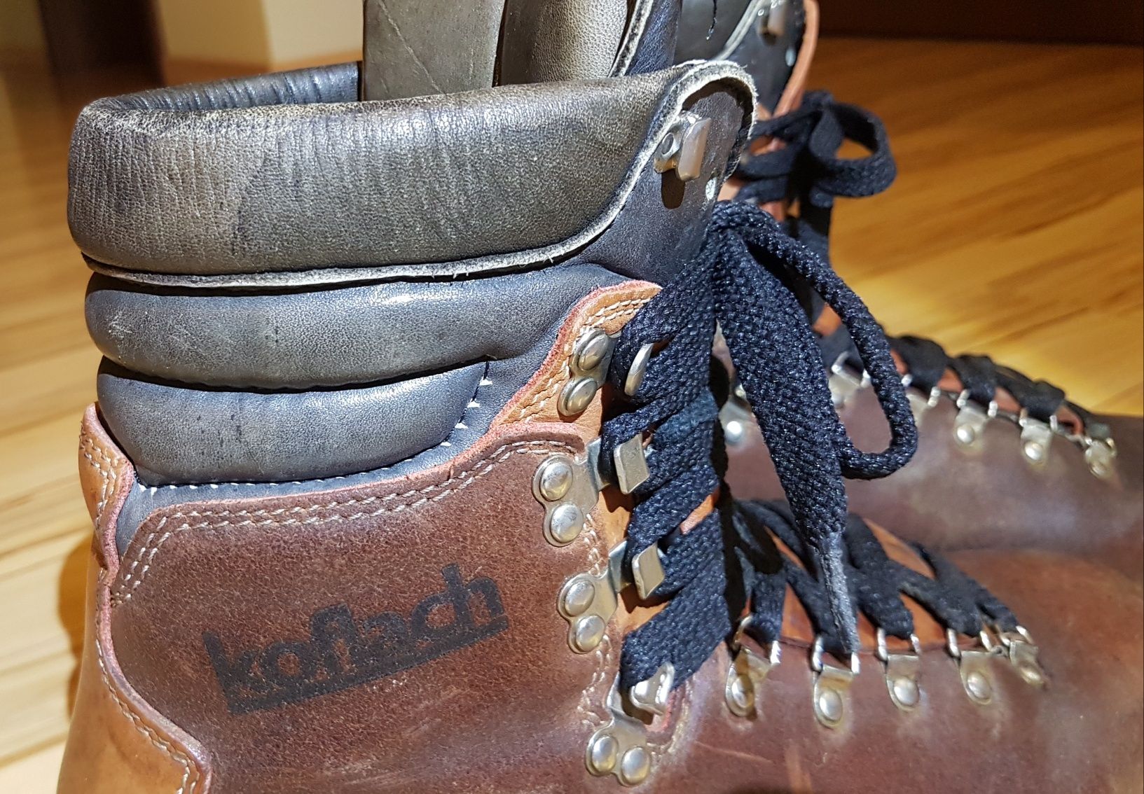 Buty trekkingowe górskie skóra VIBRAM KOFLACH j. Meindl Lowa Hanwag 45