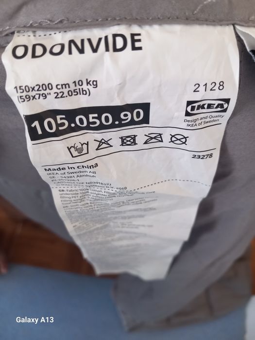 Manta de relaxamento ODONVIDE 150X200cm 10kg IKEA