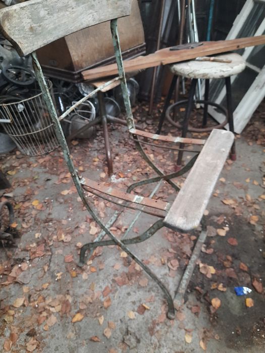 Stare krzesła ogrodowe,skladane