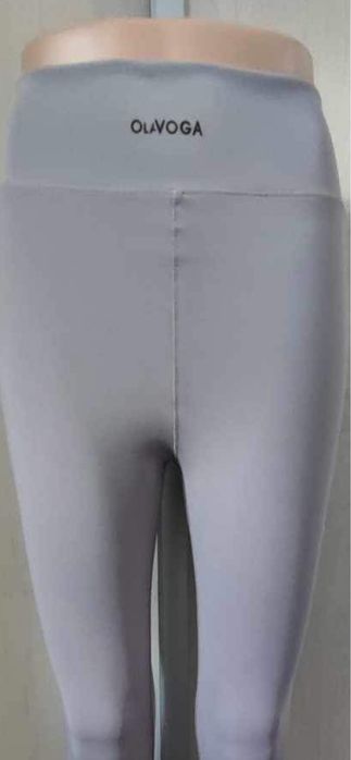 Legginsy damskie szare, O’LaVoga, wysoki stan, logowane, rozmiar M/38
