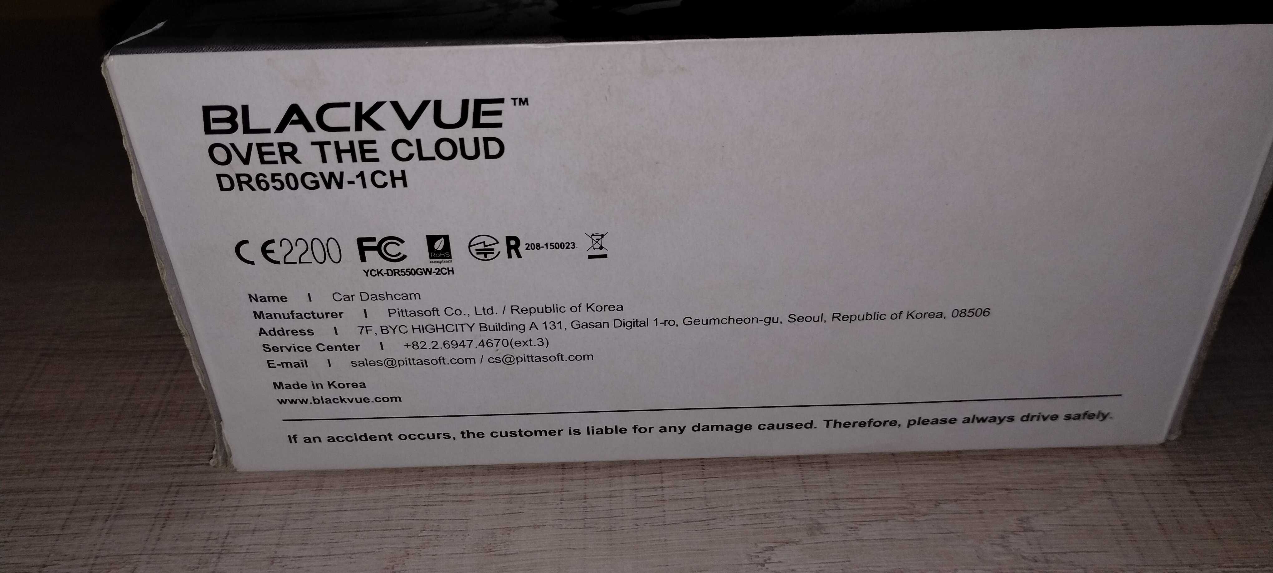 Rejestrator BLACKVUE Full HD DR 650 GW 1 CH Okazja!