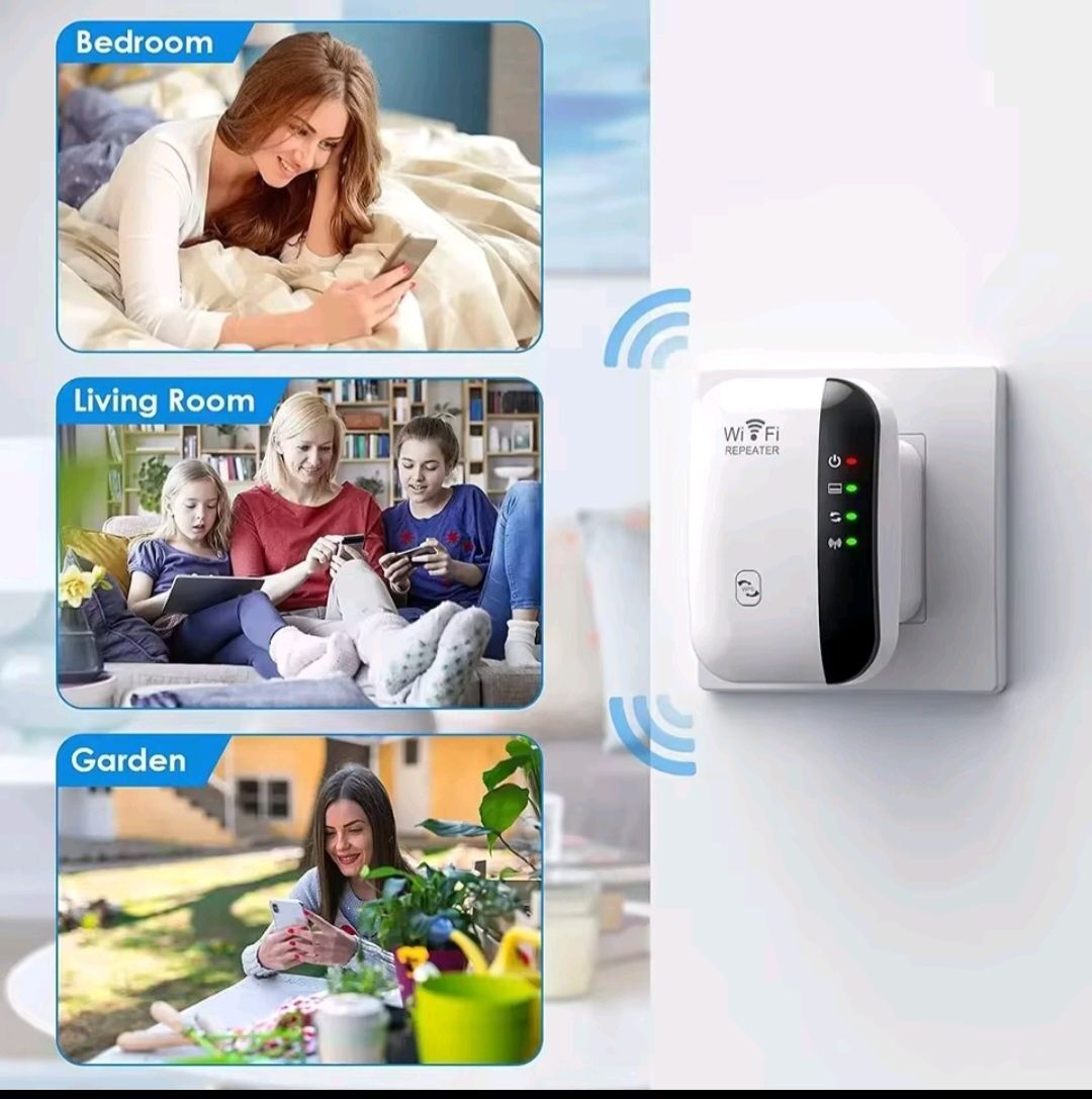 Wzmacniacz Wi-Fi 300Mb/s Repeater BIAŁY