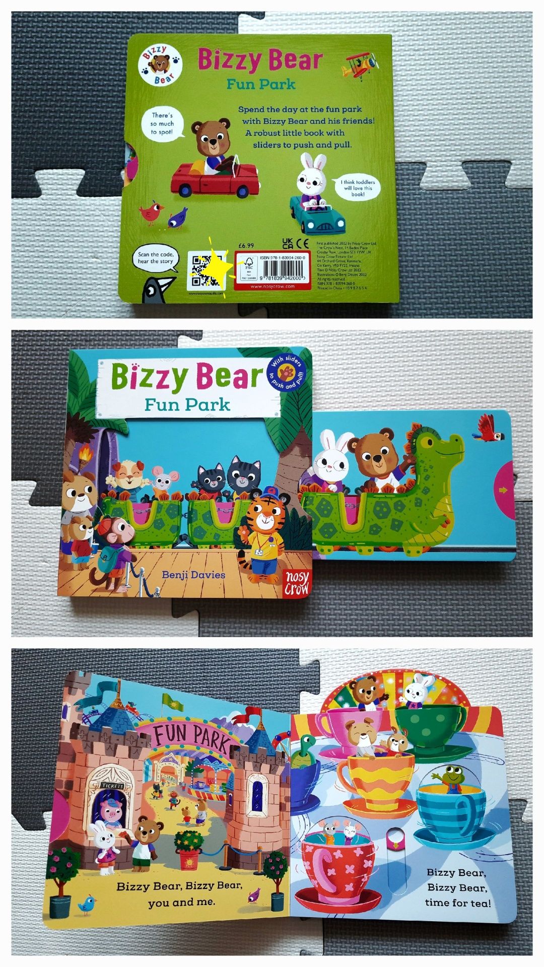NOWA Bizzy Bear Fun Park miś pracuś książeczka po angielsku