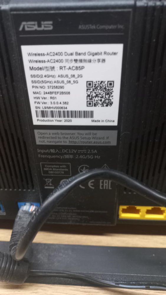 Router ASUS RT-AC85P AC2400 Czarny