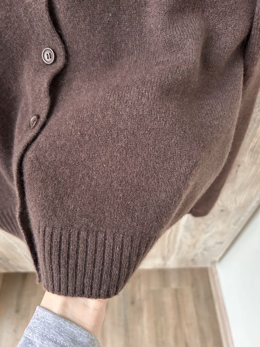 Вовняний кардиган коричневий Zara