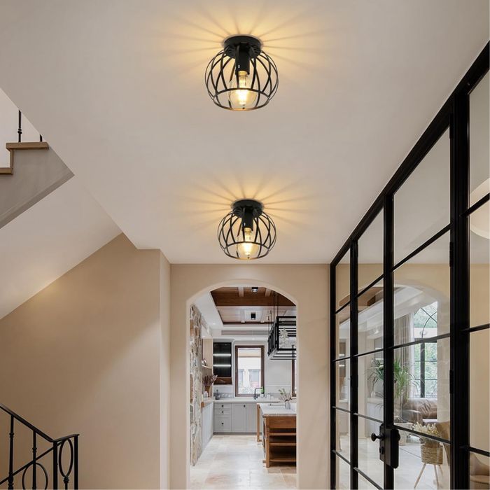 Lampa Sufitowa Industrialna Vintage Retro Żyrandol