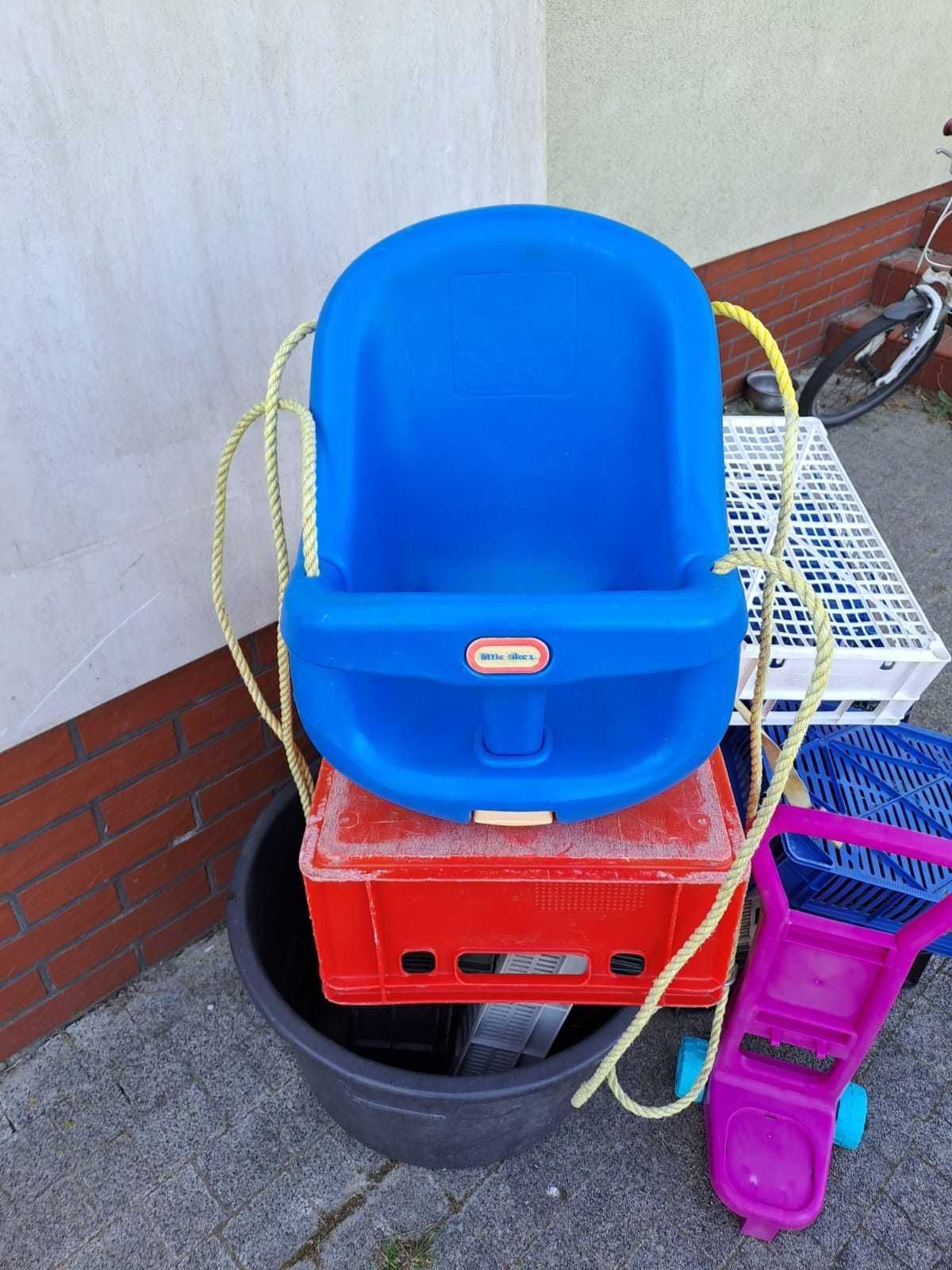 Najbezpieczniejsza huśtawka dla dziecka,kubełkowa, zewn.- Little Tikes